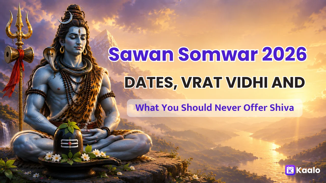 Sawan Somwar 2026: Dates, Vrat Vidhi, and What You Should Never Offer Shiva