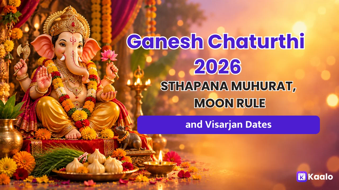 Ganesh Chaturthi 2026: Sthapana Muhurat, the Moon You Shouldn't See, and Visarjan Dates