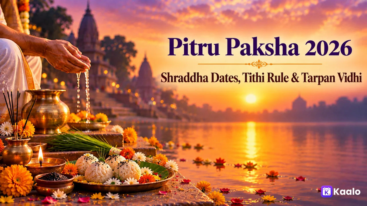 Pitru Paksha 2026: Shraddha Dates, the Tithi Rule, and How to Perform Tarpan at Home