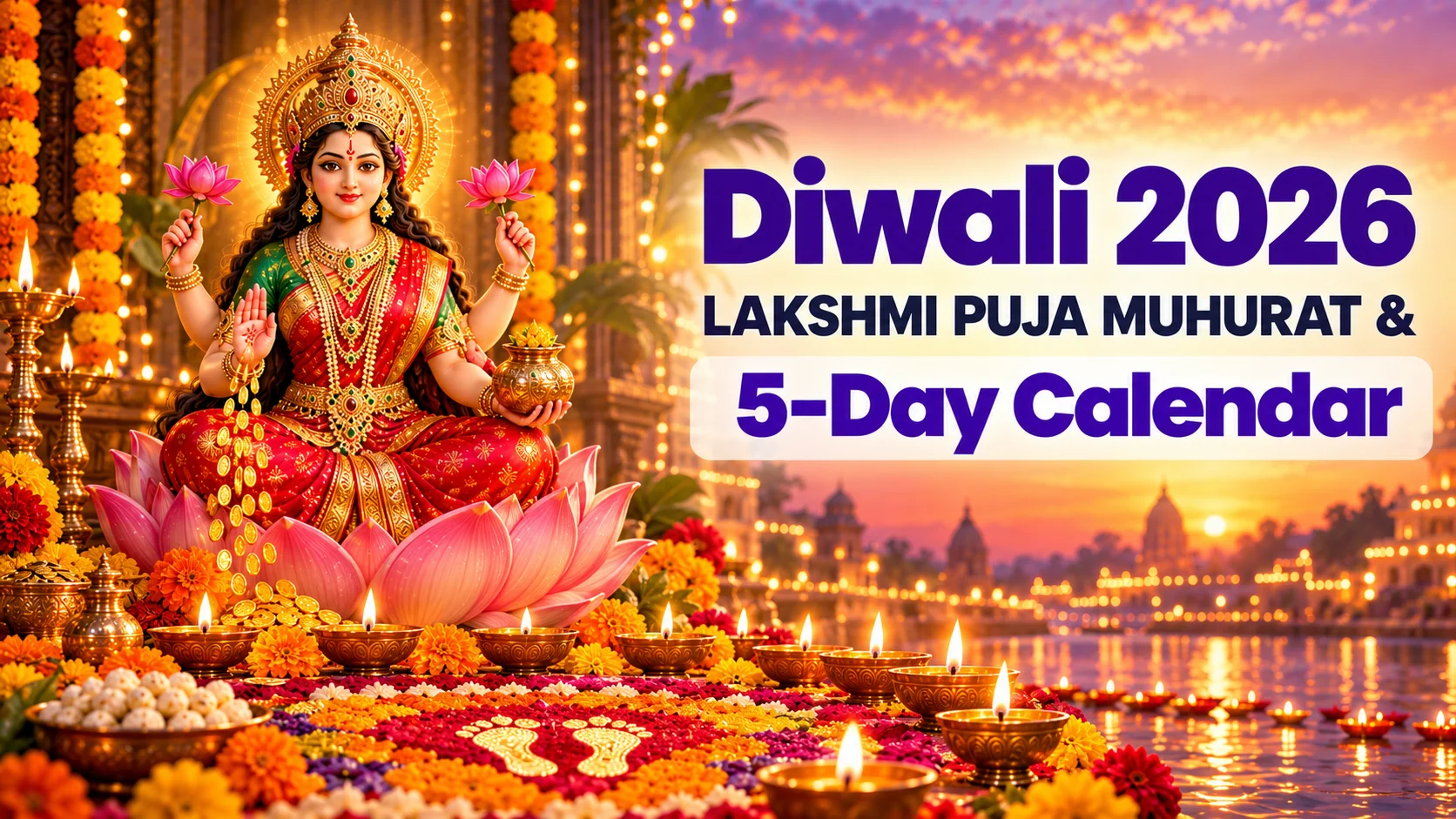 Diwali 2026: Lakshmi Puja Muhurat, the Five-Day Calendar, and Why Govardhan Puja Isn't the Next Day